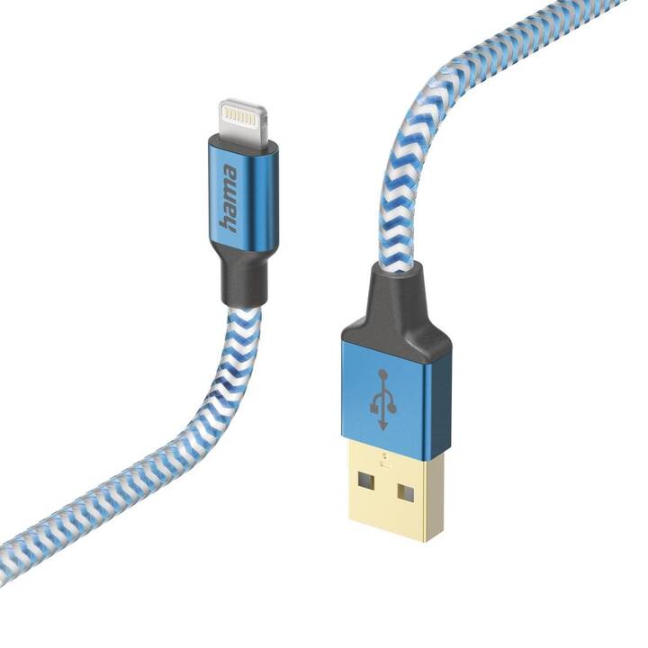 HAMA Refelctive Câble (Lightning, USB de type A, 1.5 m)