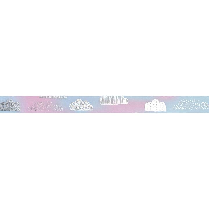 FOLIA Washi Tape Set Hotfoil Rainbow (Multicolore, 5 m)