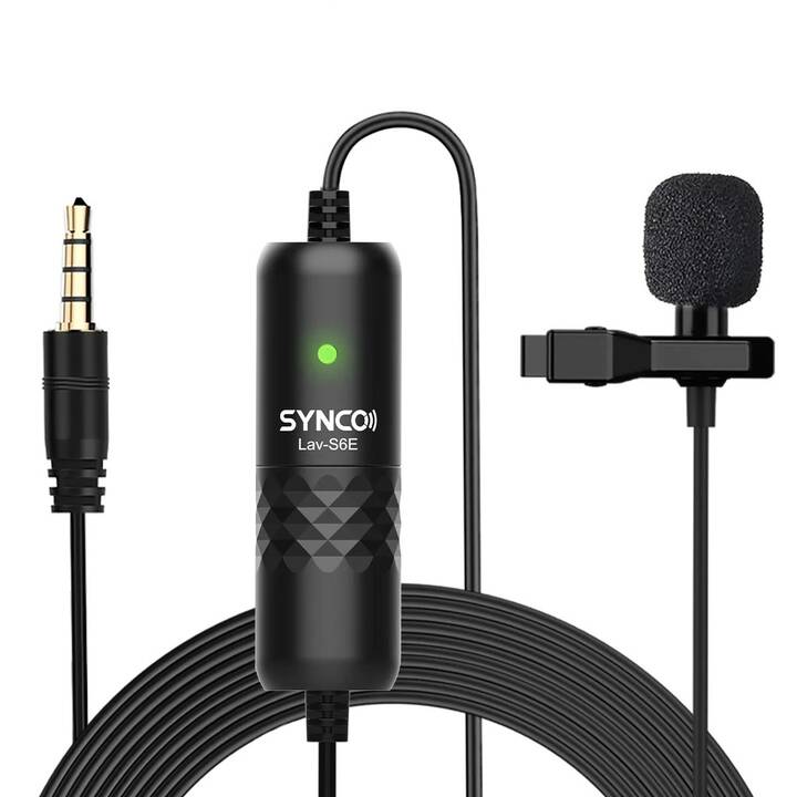 SYNCO S6E Lavaliermikrofon (Schwarz)
