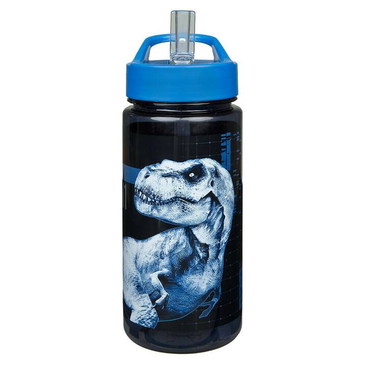 SCOOLI Kindertrinkflasche Jurassic World (0.5 l, Schwarz, Blau)