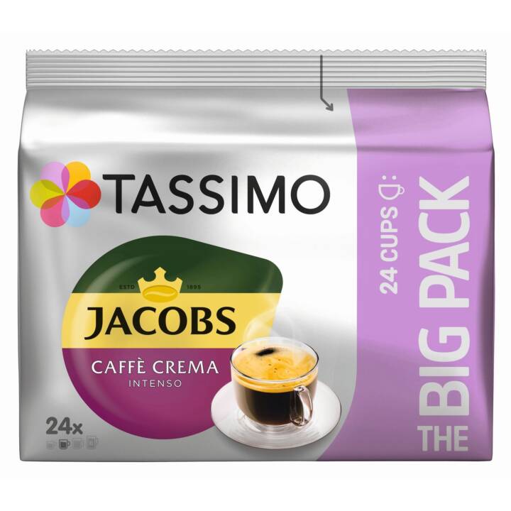 TASSIMO Capsules de Café Café crème Intenso Jacobs (24 Pièce)