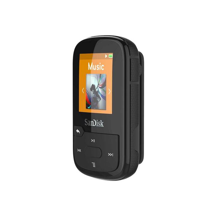 SANDISK Lettori MP3 Clip Sport Plus (32 GB, Nero)