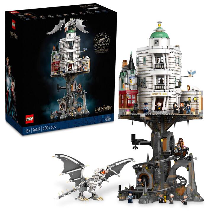 LEGO Harry Potter Banca dei Maghi Gringott – Edizione del Collezionista (76417, Difficile da trovare)