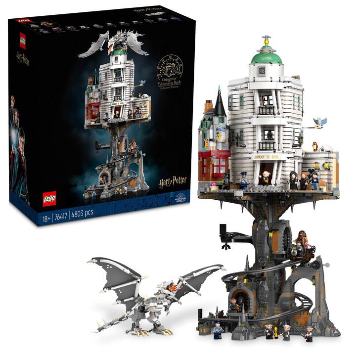 LEGO Harry Potter Gringotts Zaubererbank – Sammleredition (76417, seltenes Set)