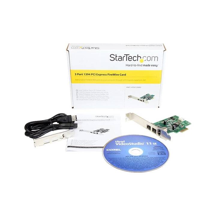 STARTECH.COM Adaptateur réseau (6-poliger FireWire , 9-pôles FireWire 800)