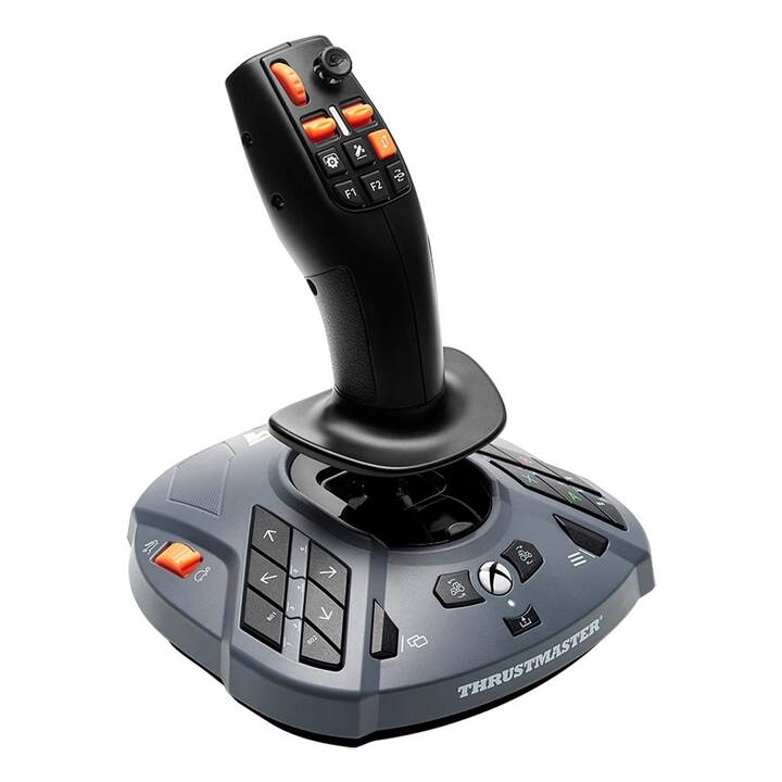 THRUSTMASTER T.16000M FCS Joystick (Schwarz, Orange) - Interdiscount