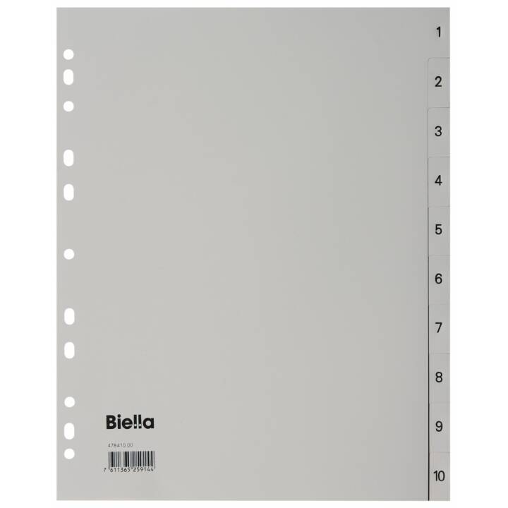BIELLA Register (10 x A4, Nummerisch)