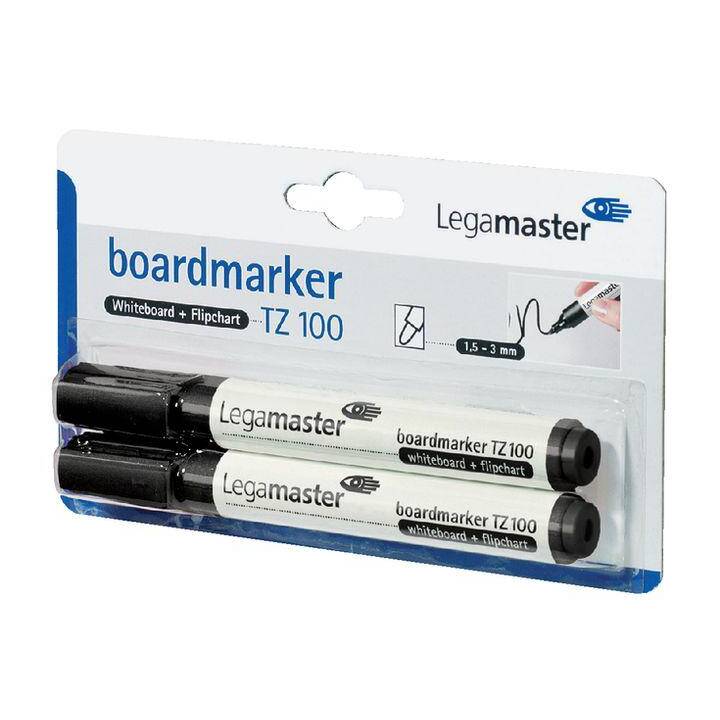 LEGAMASTER Whiteboard Marker TZ100 (Schwarz, 2 Stück)