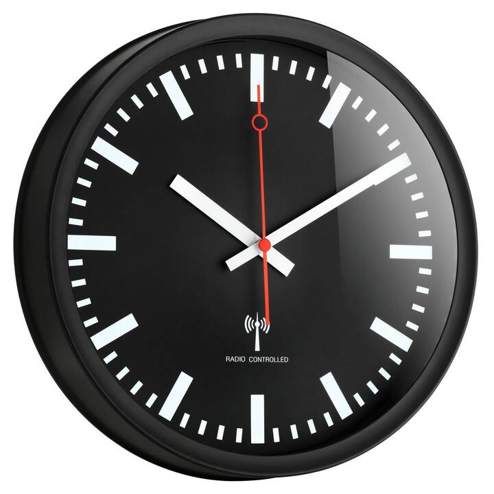 TFA Horloge murale analogique (25 cm, Noir)