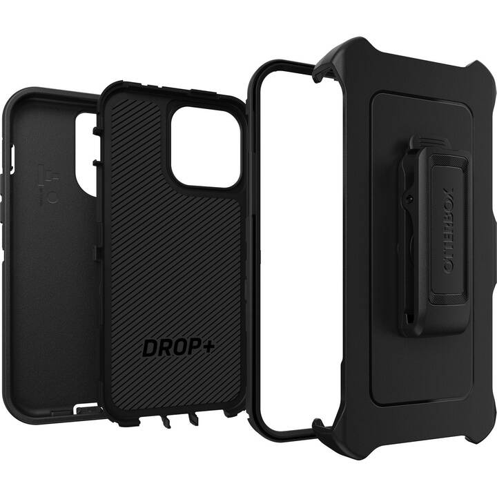 OTTERBOX Backcover (iPhone 14 Pro Max, Black, Noir)