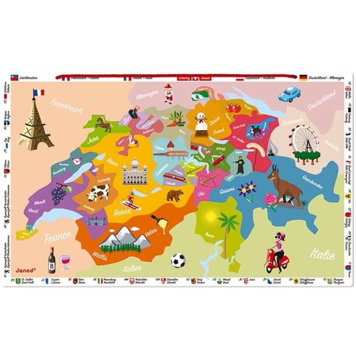 JANOD Schweiz Puzzle (24 x)