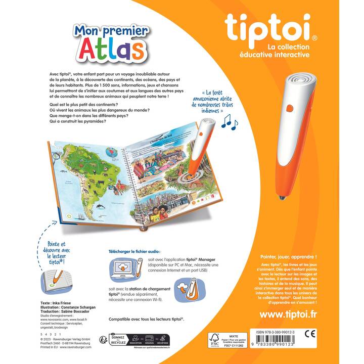TIPTOI Mon premier Atlas Manuale (FR)