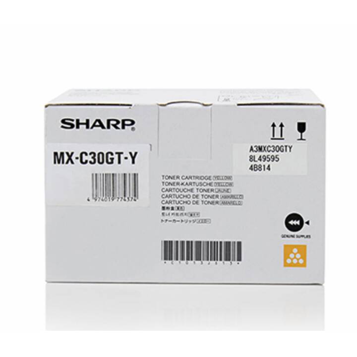 SHARP MX-C30GTY (Cartouche individuelle, Jaune)
