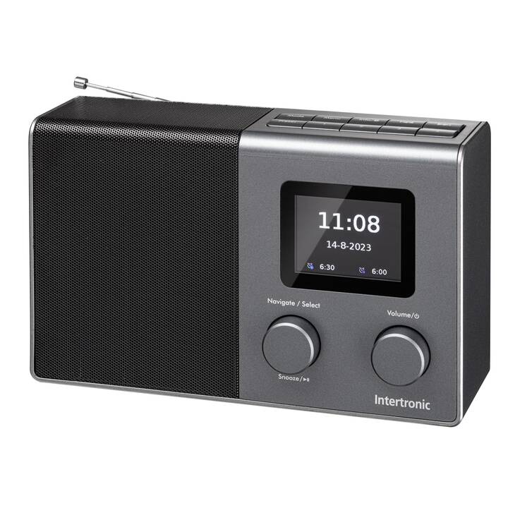 INTERTRONIC RA-30 DAB+ Digitalradio (Schwarz)