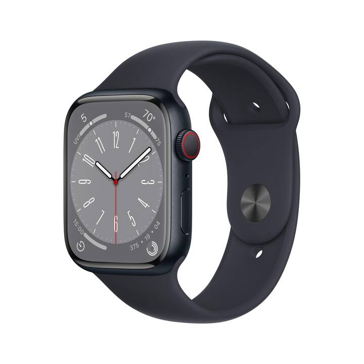 APPLE Watch Series 8 GPS + Cellular (45 mm, Aluminium, GPS, 4G)