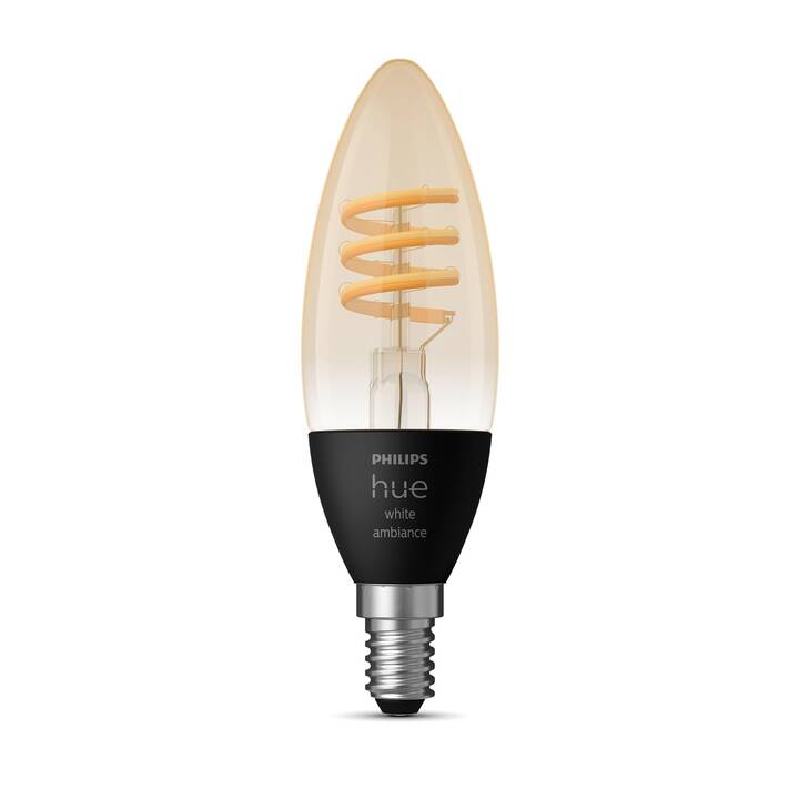 PHILIPS HUE Lampadina LED White Ambiance Filament (E14, Bluetooth, 4.6 W)