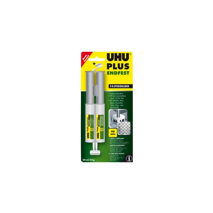 UHU Zwei-Komponenten-Kleber Plus (24 ml, 2 Stück)