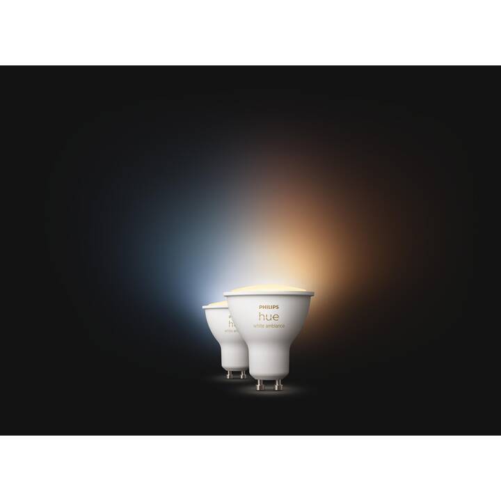 PHILIPS HUE Lampadina LED White Ambiance (GU10, Bluetooth, 5 W)