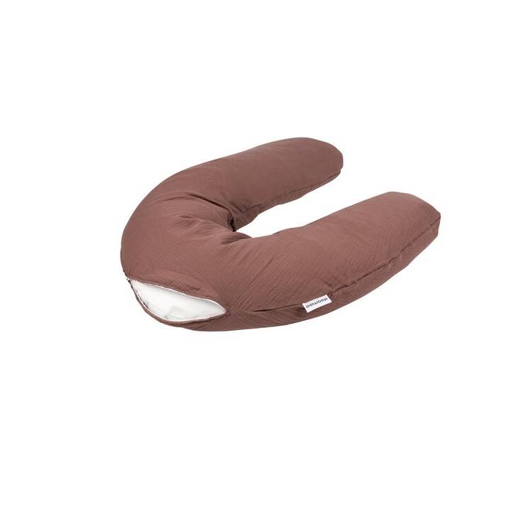 DOOMOO Federa per cuscini allattamento Comfy Big (190 cm, Marrone)