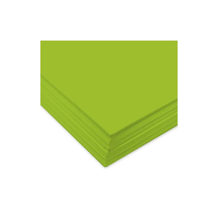 URSUS Tonzeichenpapier (Hellgrün, Grün, A4, 100 Stück)