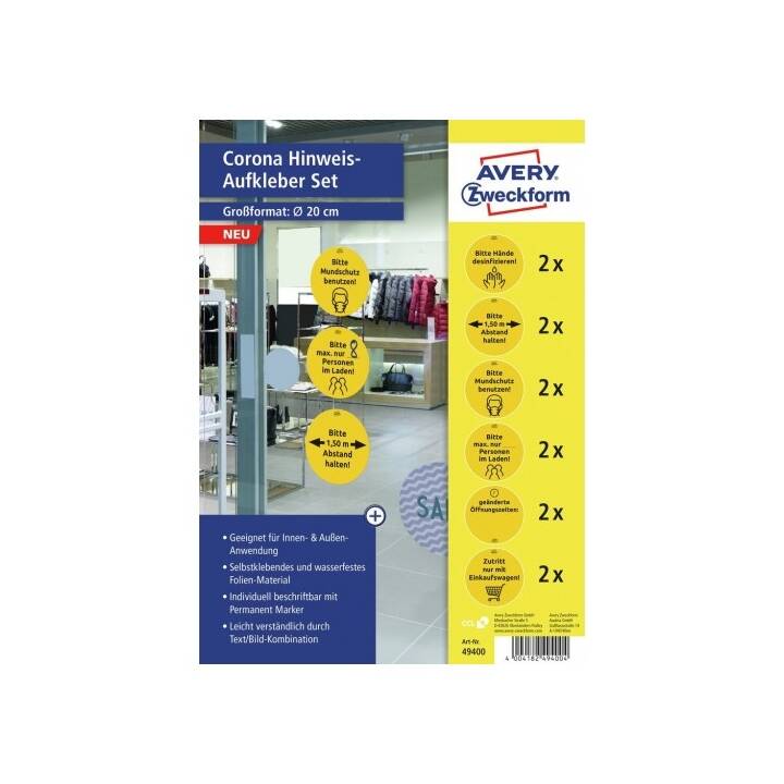 AVERY ZWECKFORM Corona Set (200 x 200 mm)