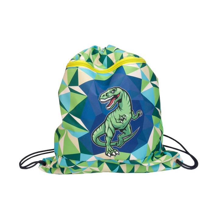 FUNKI Set di borse Flexy-Bag Dinosaur (15 l, Verde, Blu)