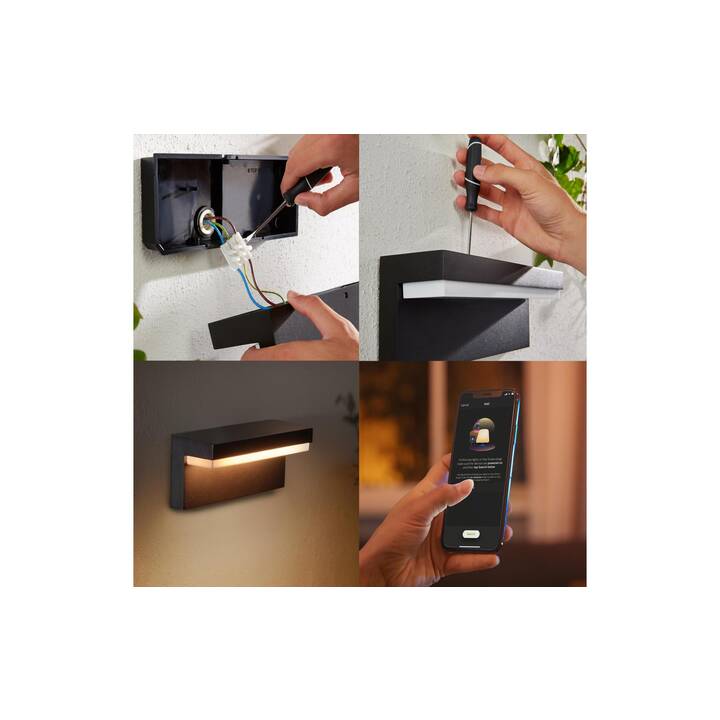 PHILIPS HUE Applique HUE Nyro (13.50 W, Noir)