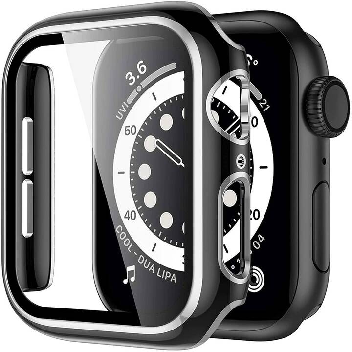 EG Custodie (Apple Watch 38 mm, Argento, Nero)