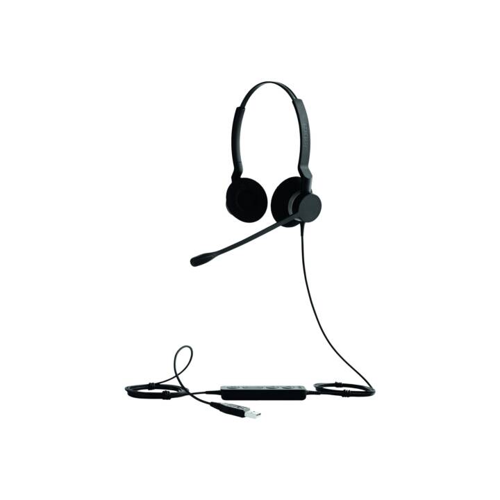 JABRA Office Headset BIZ 2300 (On-Ear, Kabel, Schwarz)