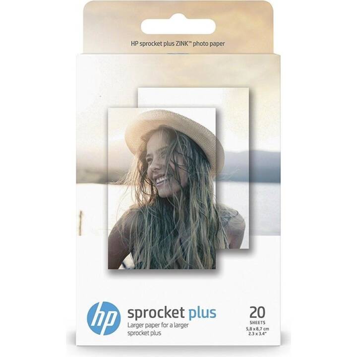 HP Sprocket Plus Carta fotografica (20 foglio, 58 x 87, 258 g/m2)