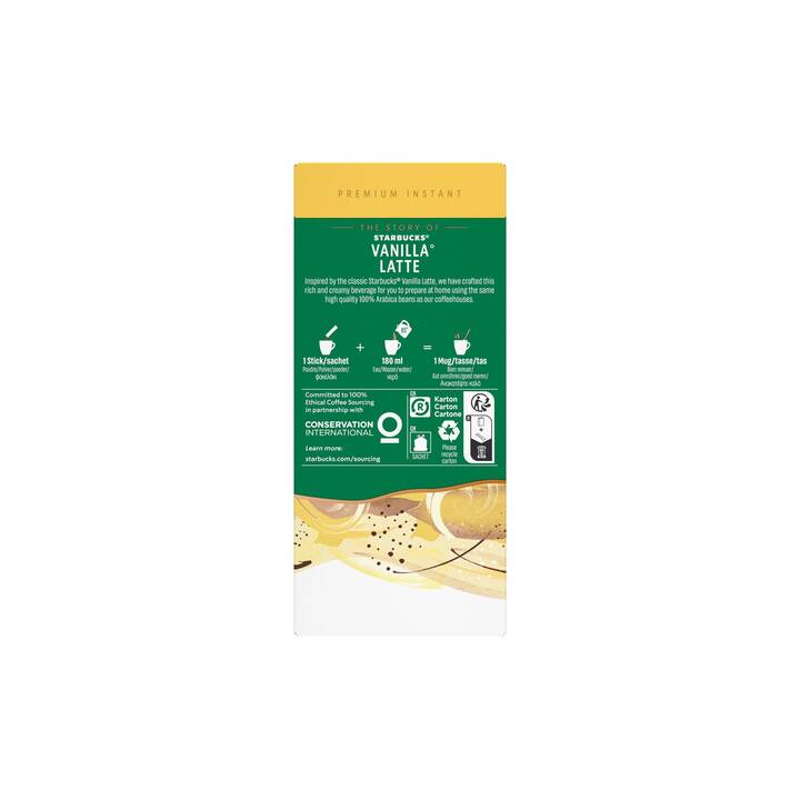 STARBUCKS Instantkaffee Vanilla Latte (5 Stück) - Interdiscount