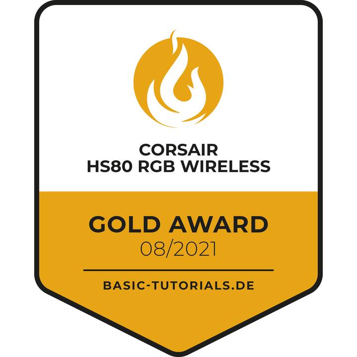 CORSAIR Cuffia da gioco HS80 RGB Wireless (On-Ear)