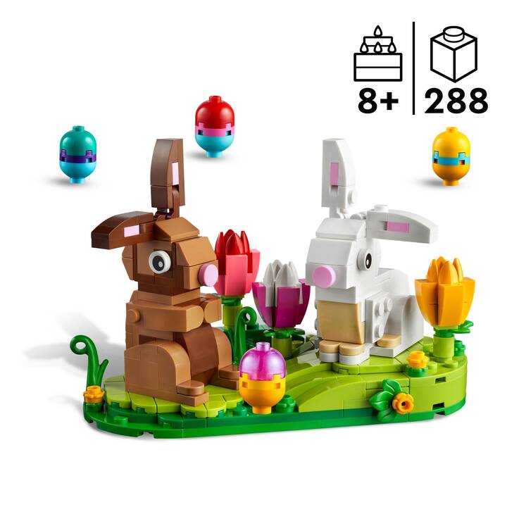 LEGO Classic Décor des lapins de Pâques (40523)