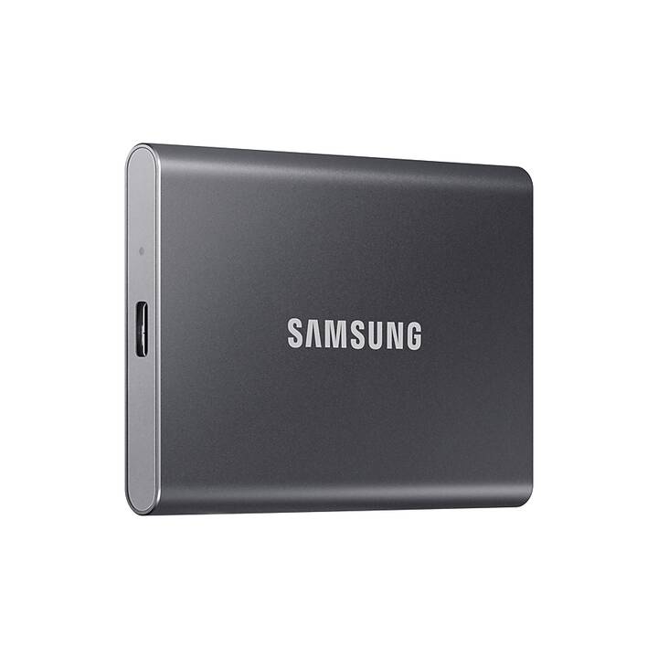 SAMSUNG Portable SSD T7 (USB Typ-C, 500 GB, Grau)