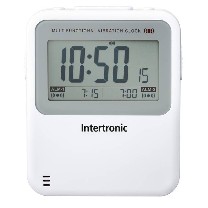 INTERTRONIC Réveil classique (Blanc)