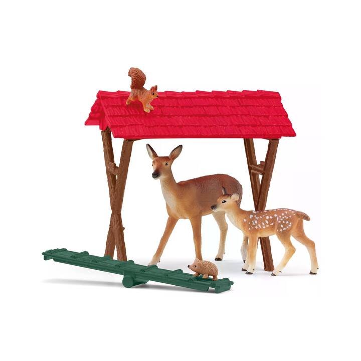 SCHLEICH Farm World Cerf Écureuil Hérisson