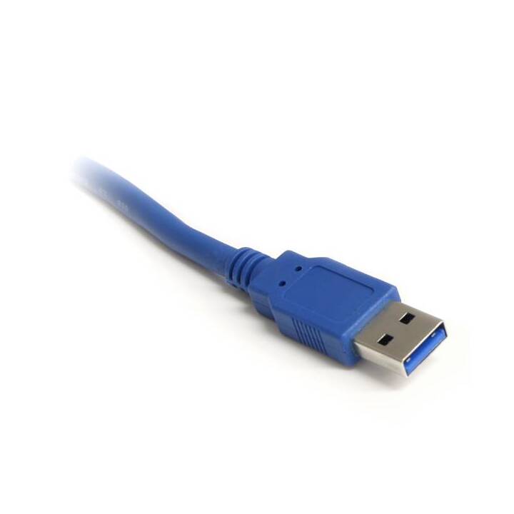 STARTECH.COM Rallonge électrique USB3SEXT5DSK (USB, 1.5 m, Bleu)