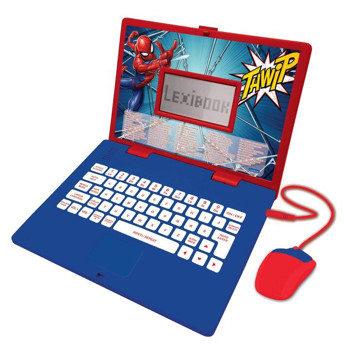 LEXIBOOK Computer portatile per bambini Spider-Man (IT, EN)