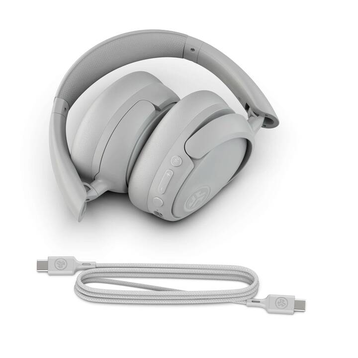 JLAB AUDIO Cuffia per ufficio JBuds Lux (Over-Ear, Senza fili, Cloud White, Bianco)