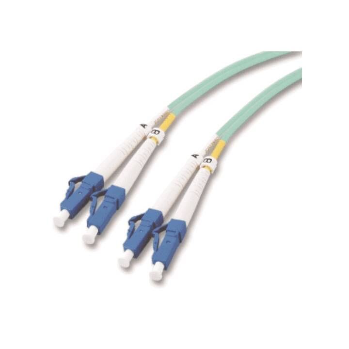 MHE Câble réseau (Fiche LC Multi-Mode duplex, 1 m)
