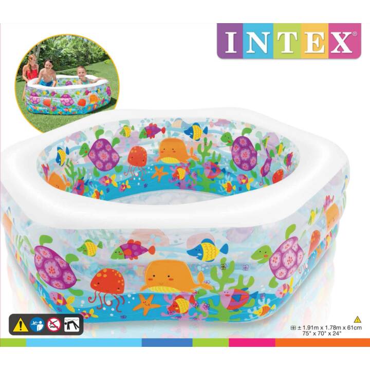 INTEX Planschbecken Ocean Reef (510 l, 178 cm x 191 cm x 62 cm)