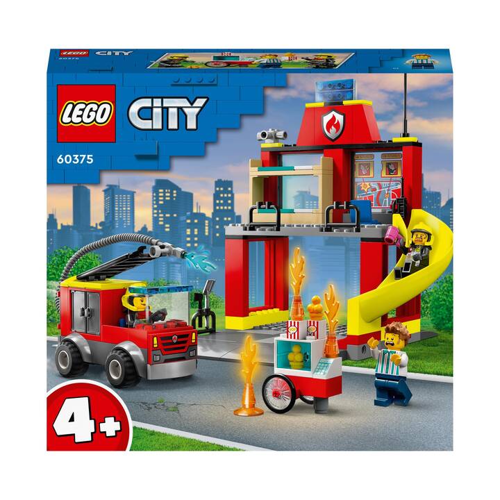LEGO City La Caserne et le Camion des Pompiers (60375)