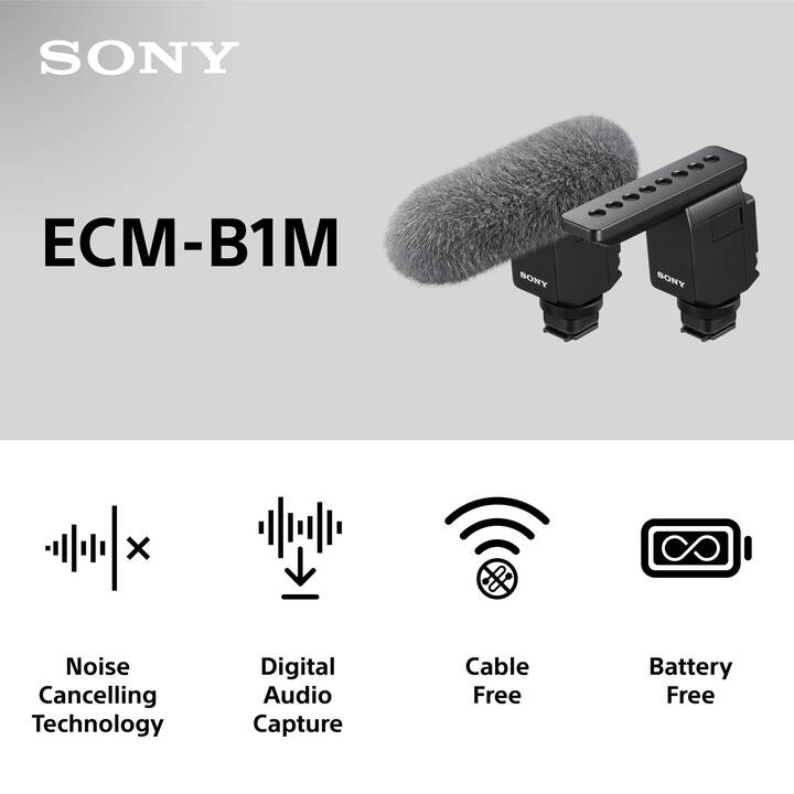 SONY ECM-B1M Mikrofon (Schwarz)