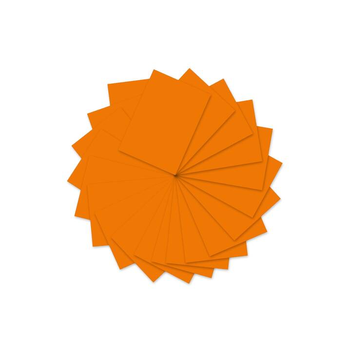 URSUS Papier à dessin de couleur (Orange, A4, 100 feuille)