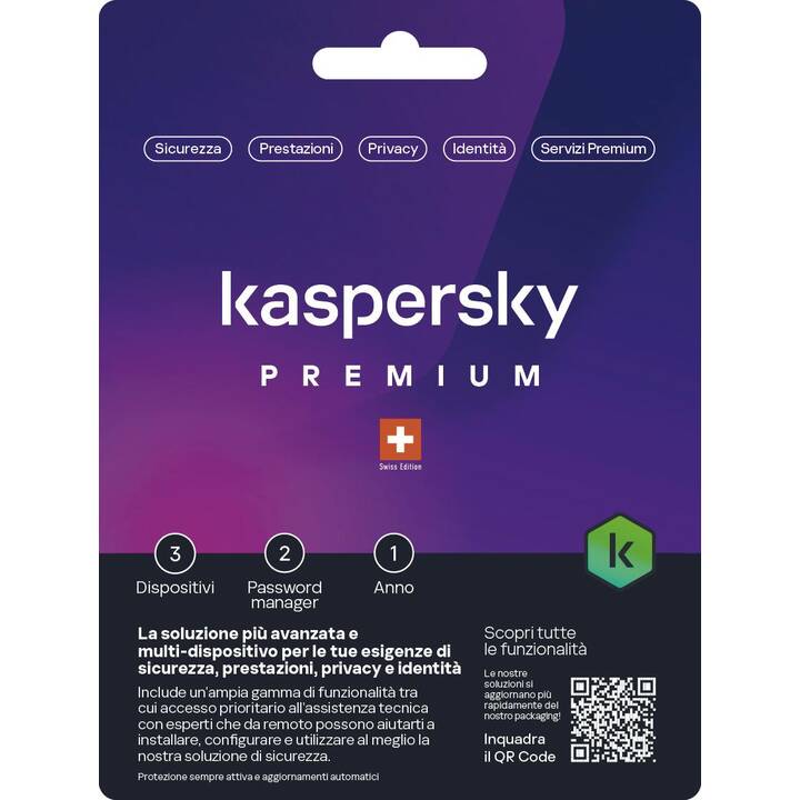 KASPERSKY LAB Premium (Licence, 3x, 12 Mois, Italien)