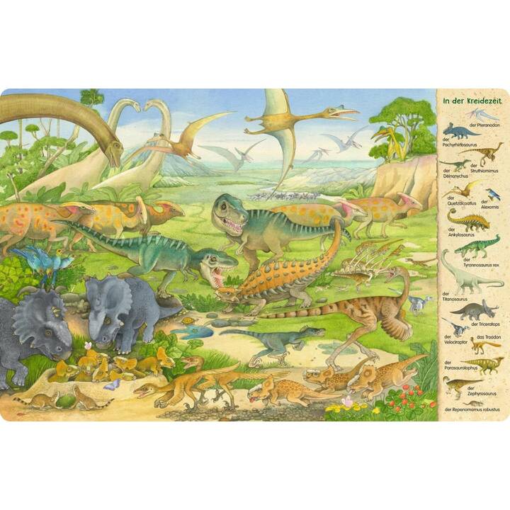 Mein erstes Wimmelbuch: Tiere der Urzeit. Dinosaurier, Mammuts und Säbelzahntiger