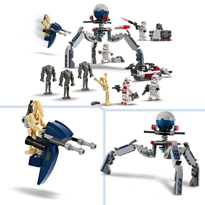 LEGO Star Wars Pack de combat des Clone Troopers et Droïdes de combat (75372)