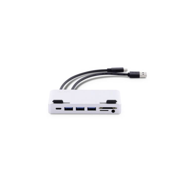 LMP Attach 7 Port iMac (7 Ports, Jack 3.5 mm, USB de type C, USB de type A)