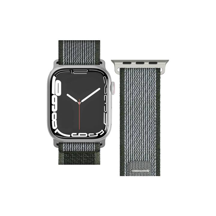 VONMÄHLEN AWS00060 Bracelet (Apple Watch 45 mm / 42 mm / 49 mm / 44 mm, Vert, Blanc)