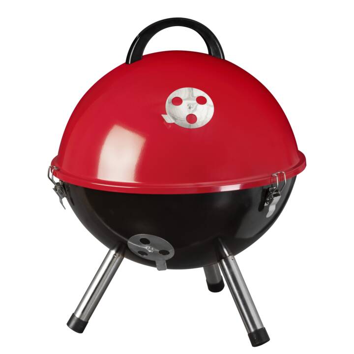 INTERDISCOUNT 895718 Grill a carbonella (Nero, Rosso)